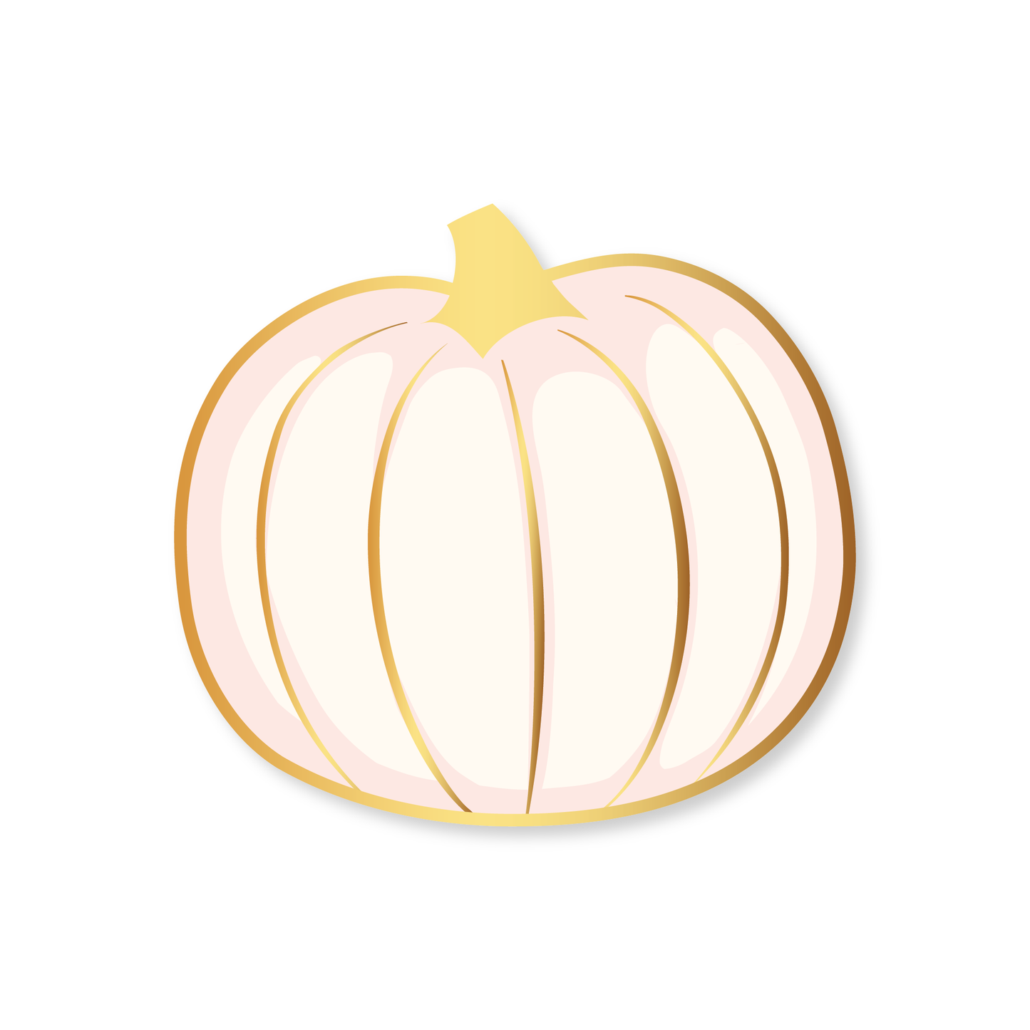 WHITE & GOLD PUMPKIN PLATES
