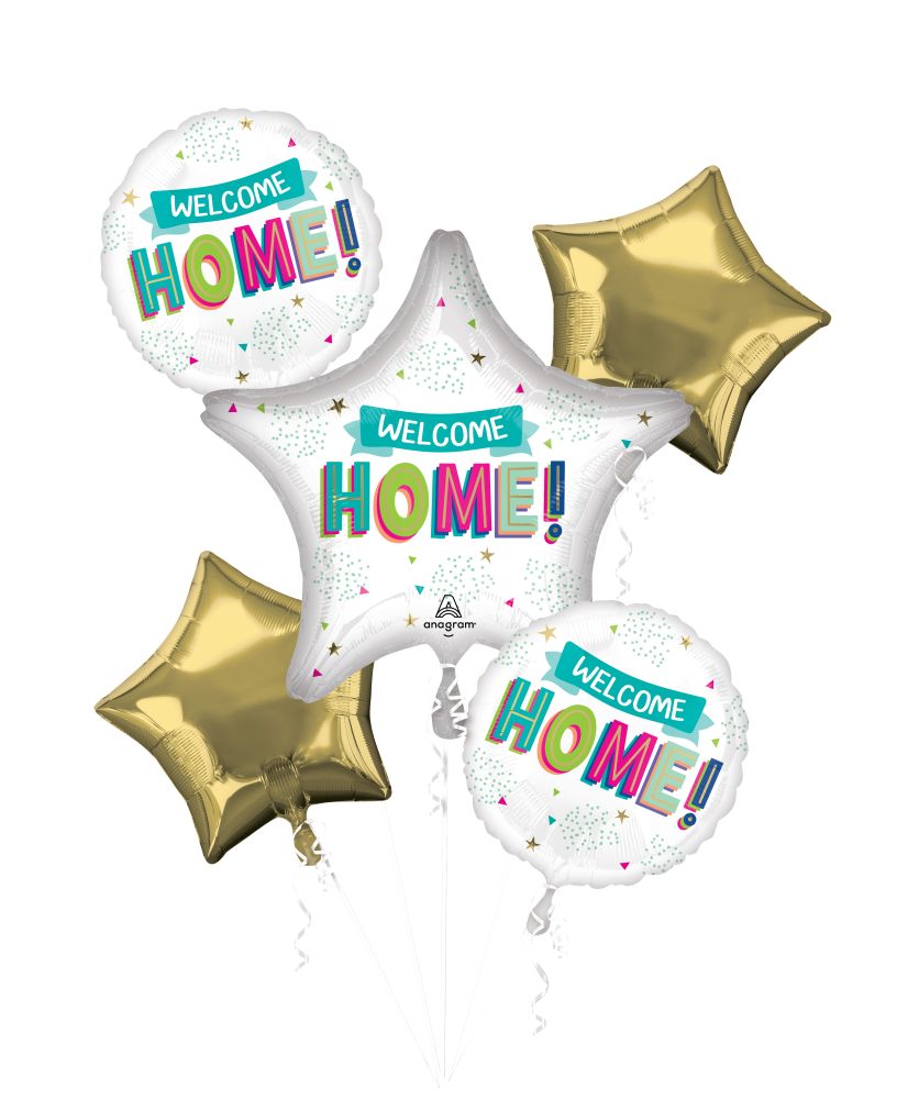 Welcome Home Balloon Bouquet (Helium)