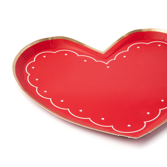 VALENTINE HEART DESSERT PLATES