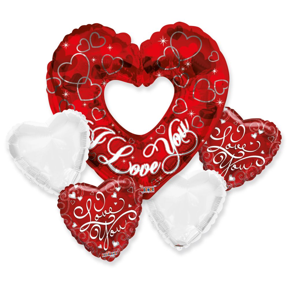 I Love You Balloon Bouquet (Helium)
