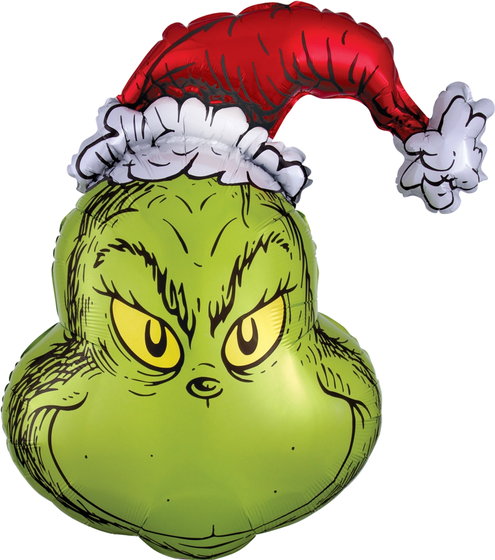 Grinch Christmas SuperShape Foil Balloon