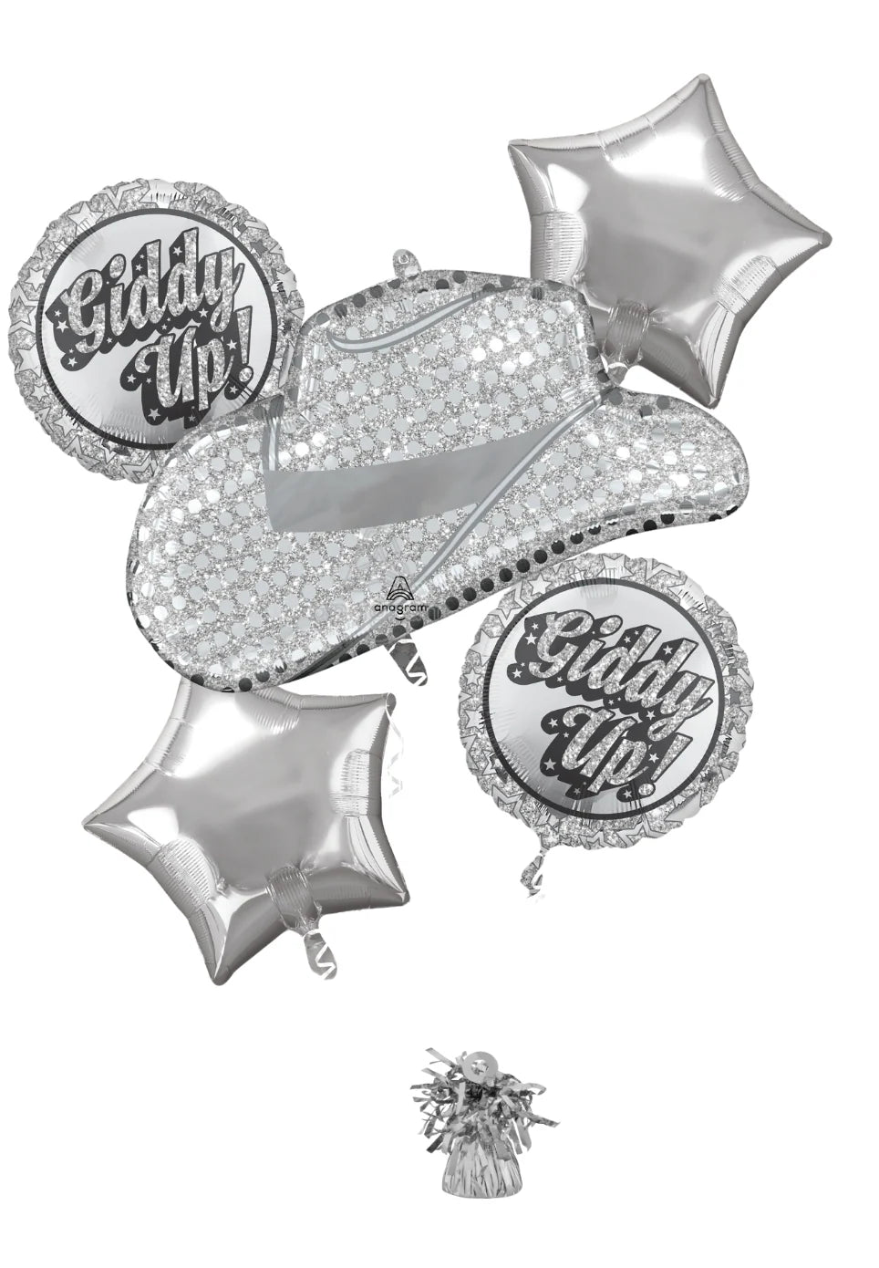 Disco Giddy Up Balloon Bouquet (Helium)
