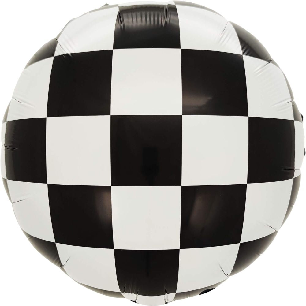 Checkered Print Standard Foil Balloon