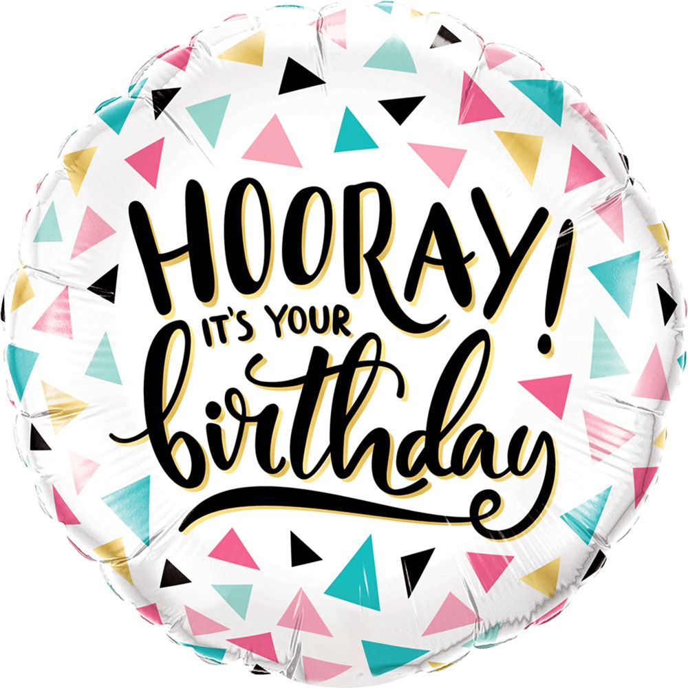 Hooray! It’s Your Birthday Standard Foil Balloon