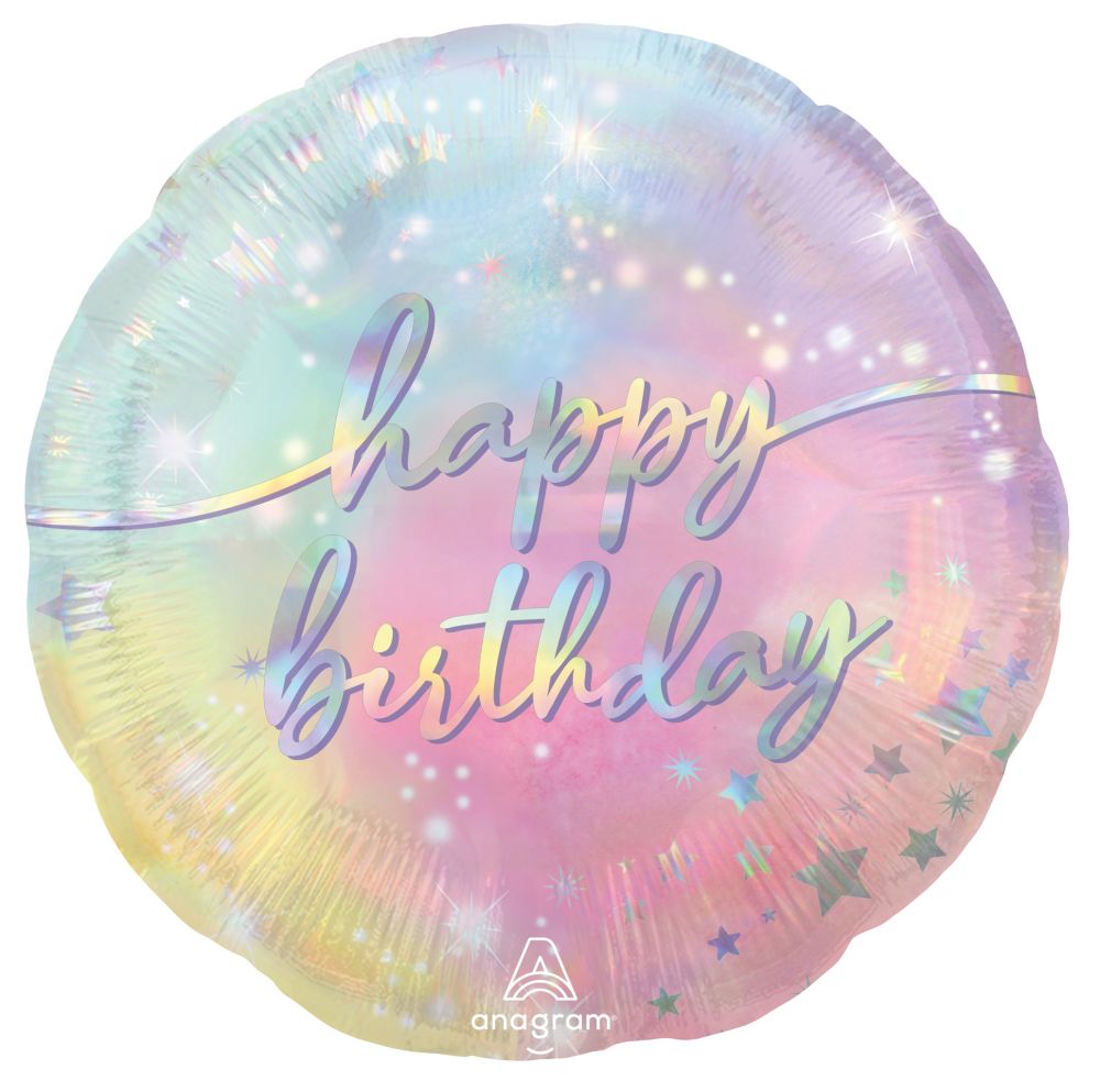 Happy Birthday Luminous Standard Foil Balloon