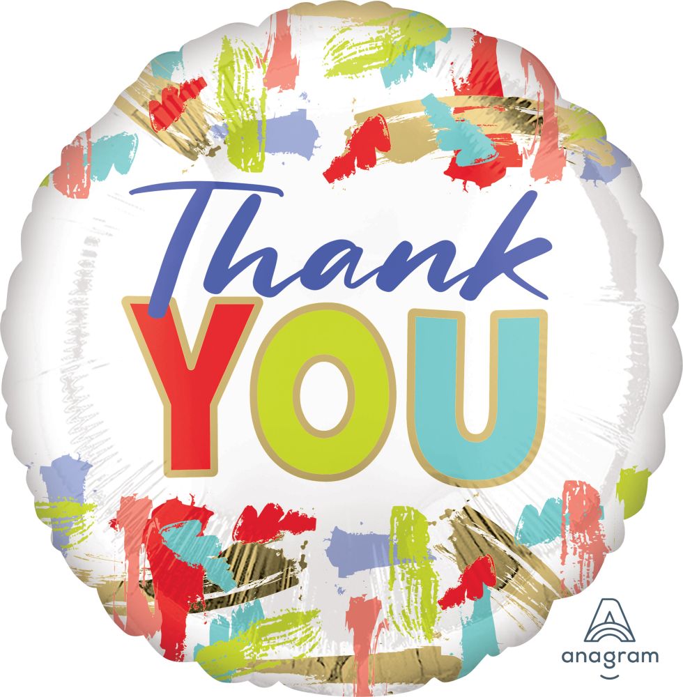 Thank You, Painting Cloud Standard Foil Balloon