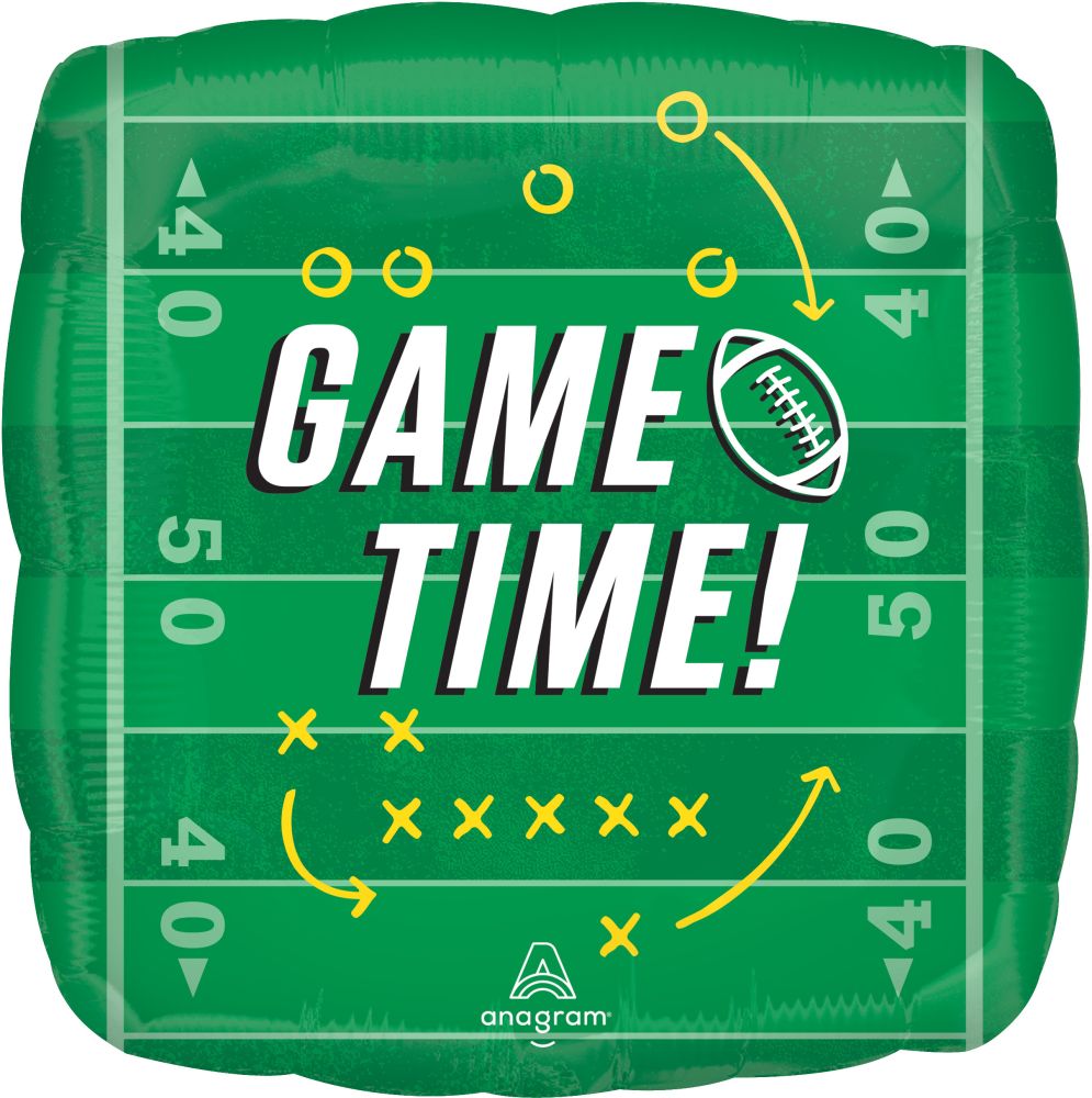 Game Time Football Standard Foil Balloon