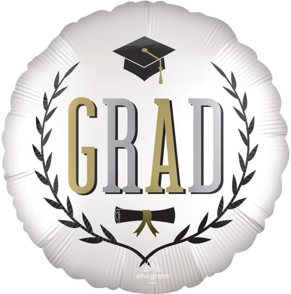 Grad, Gold & Silver Standard Foil Balloon