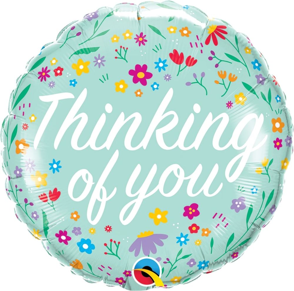 Thinking Of You Floral Standard Foil Balloon