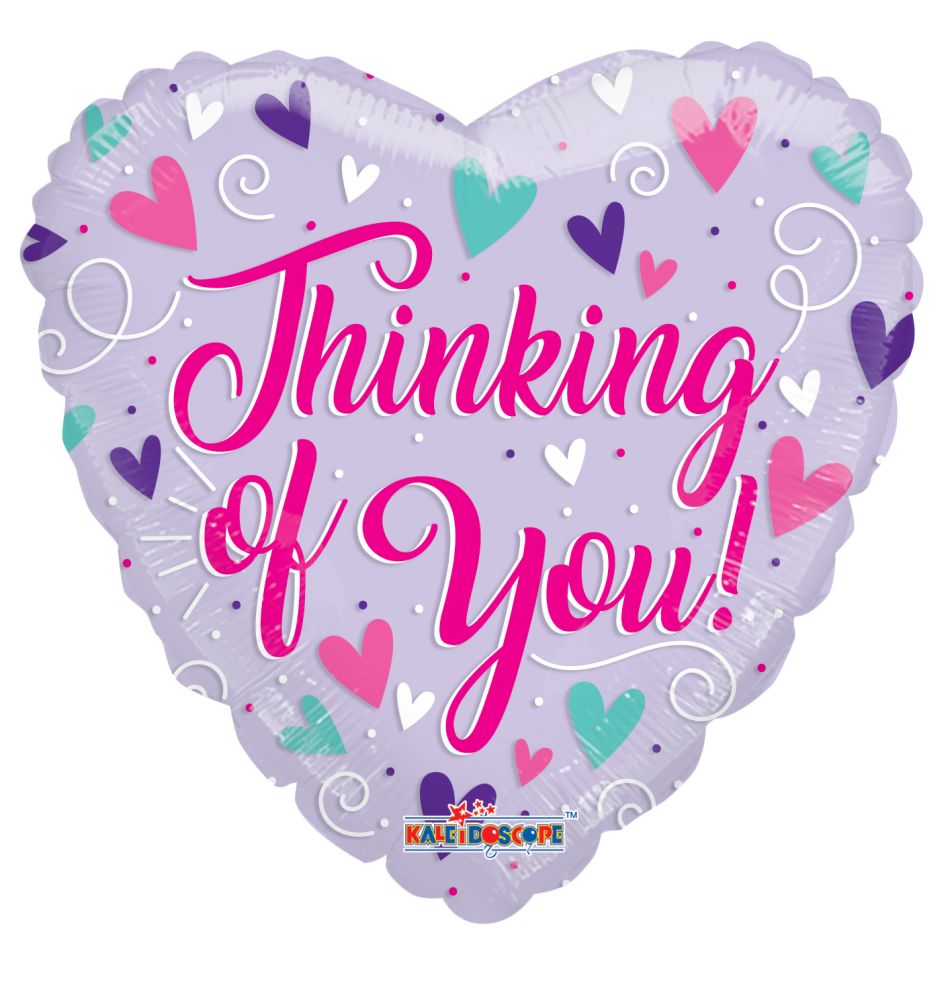 Thinking Of You Heart Shape Standard Foil Balloon