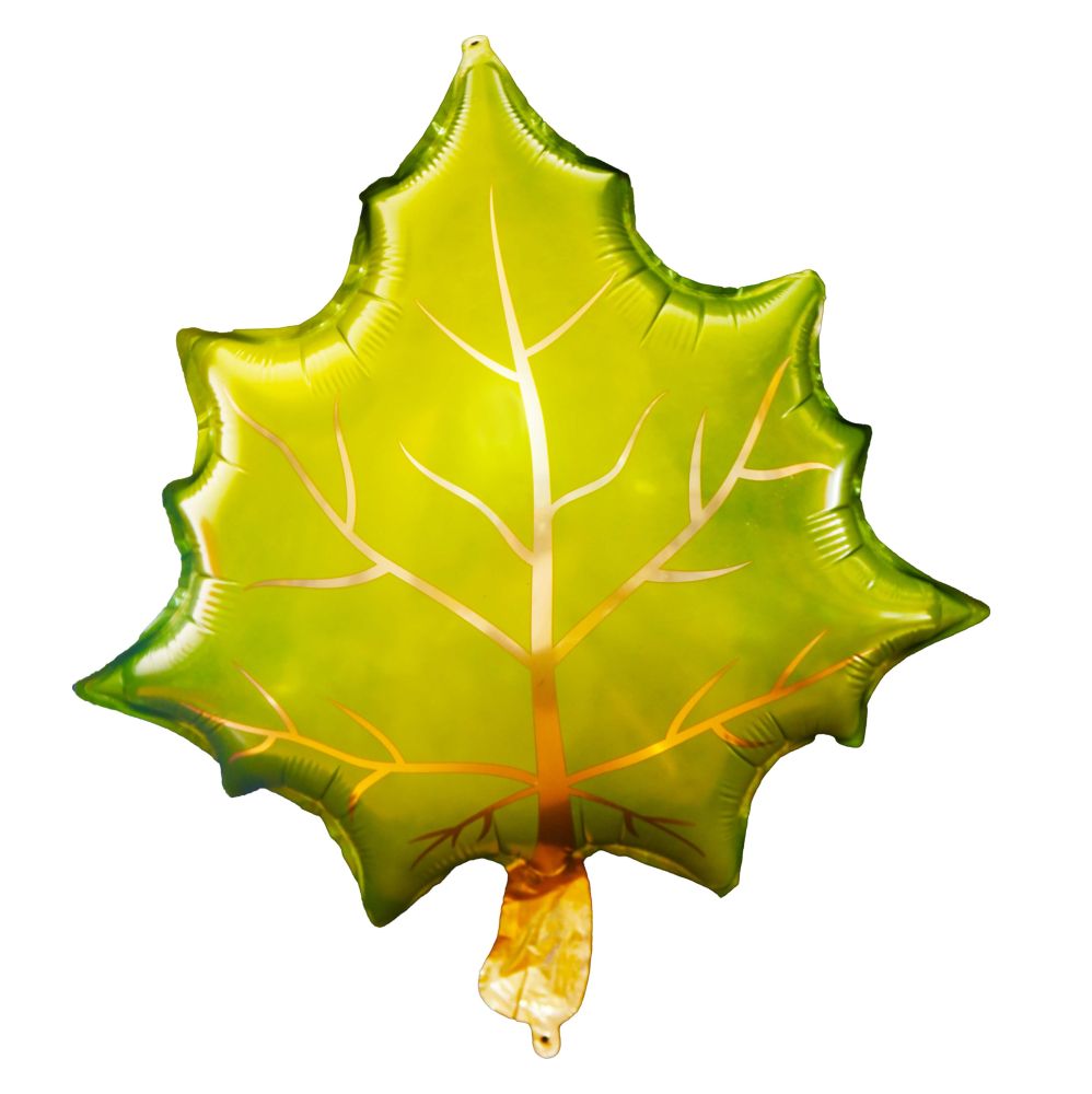 Green Maple Leaf Jumbo Foil Balloon