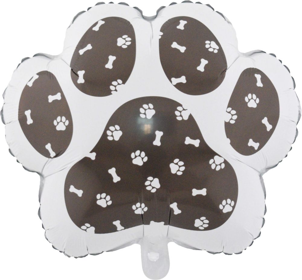 Dog Paw Shape Black Jumbo Foil Balloon