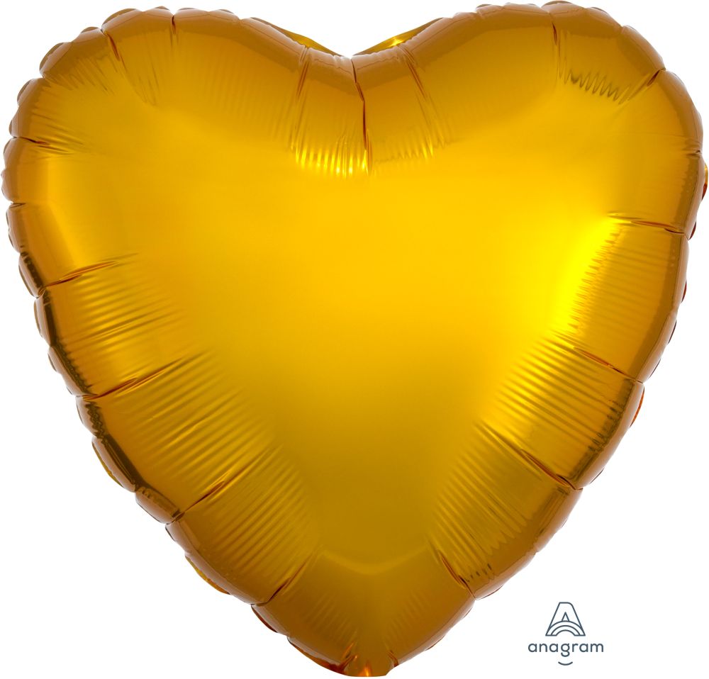 Gold Heart, Standard Foil Balloon