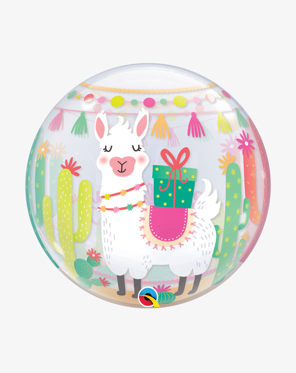 Happy Birthday Llama Bubbles Balloon