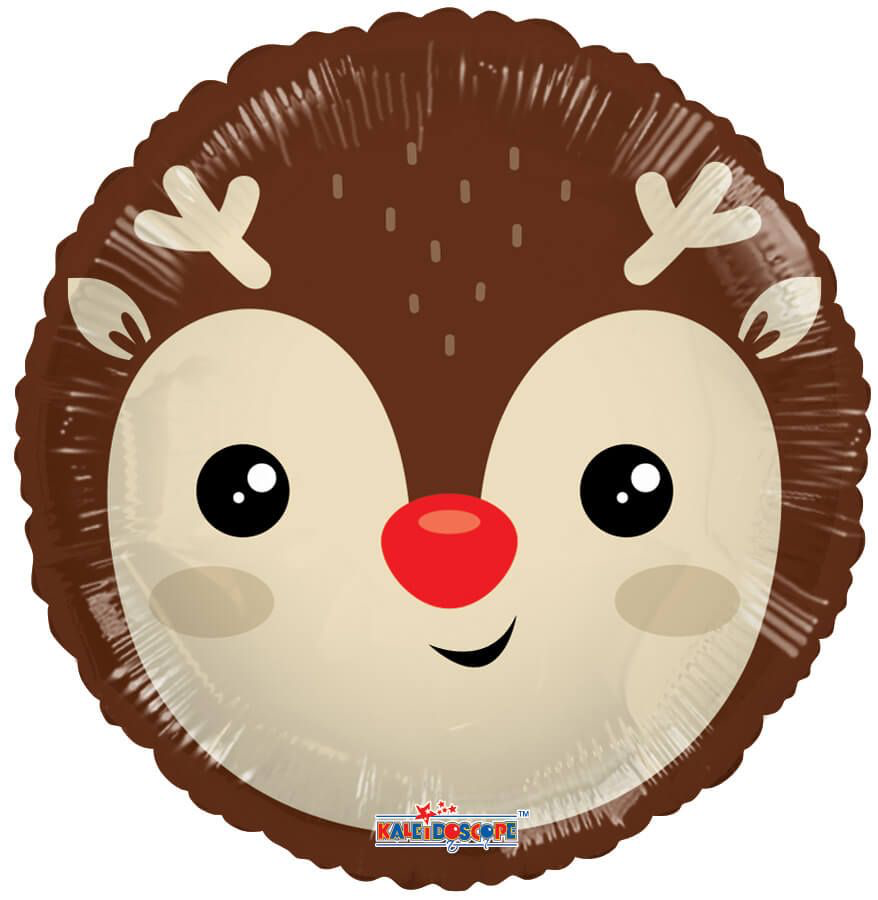 Christmas Santa & Reindeer Winter Standard Foil Balloon