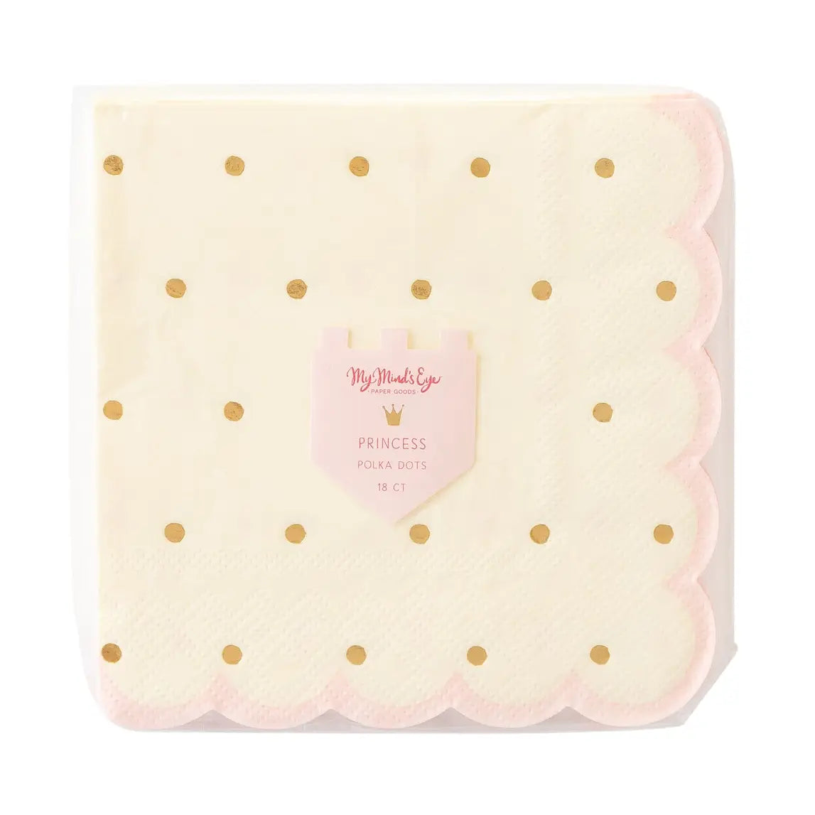 Princess Scalloped Cocktail Napkin