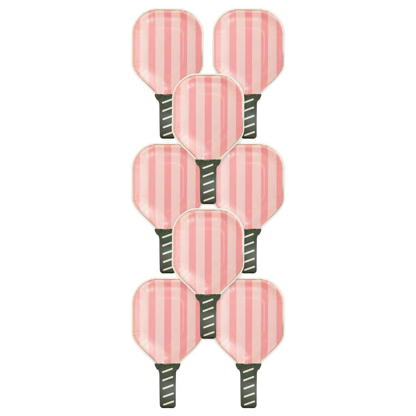 Pink Paddle Shaped Paper Plate