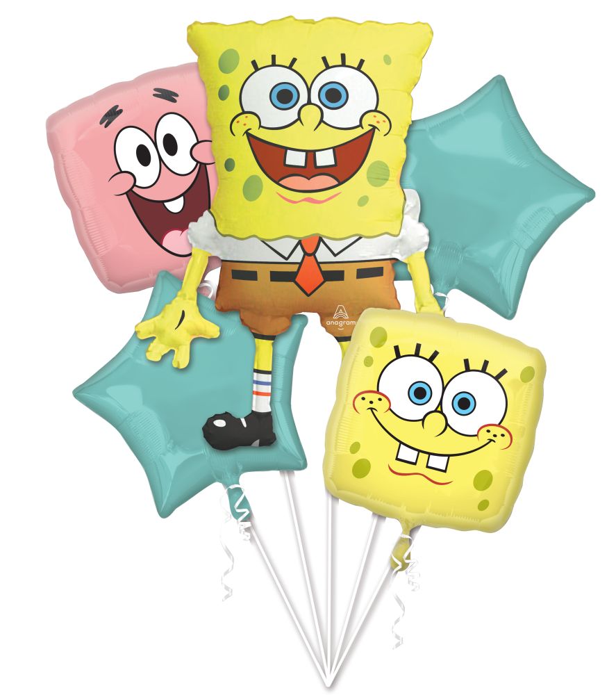 SpongeBob Balloon Bouquet (Helium)
