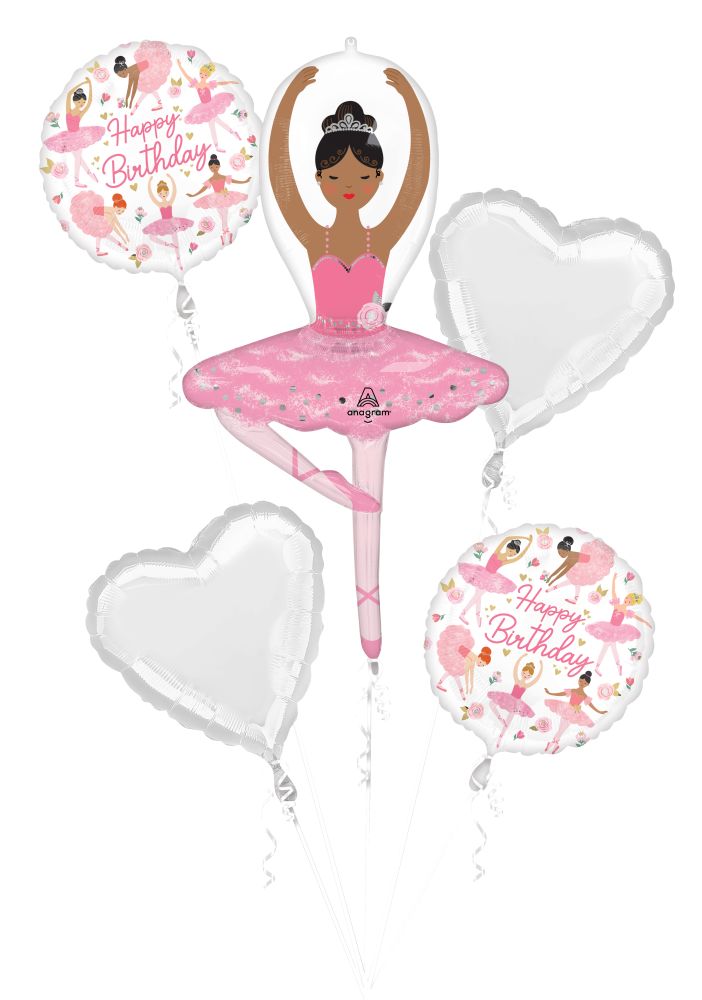 Ballerina Balloon Bouquet (Helium)