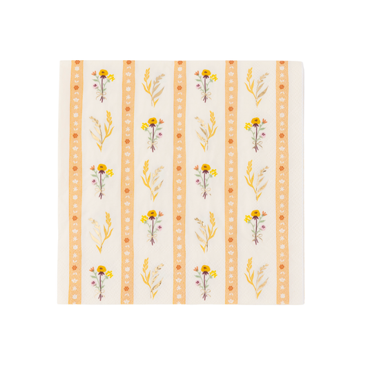 COZY FALL FLORALS LARGE NAPKINS