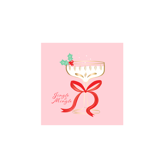 CHRISTMAS SPIRITS COCKTAIL NAPKINS