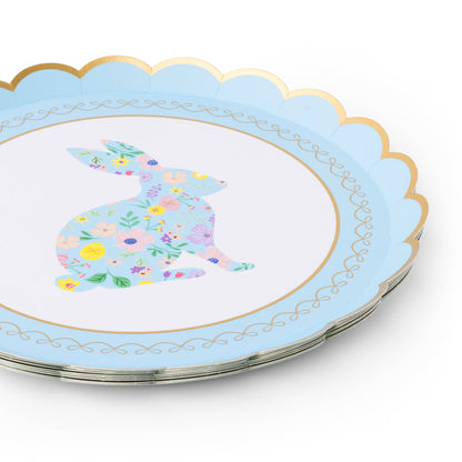 EASTER BUNNY PASTEL FLORAL SMALL PLATES