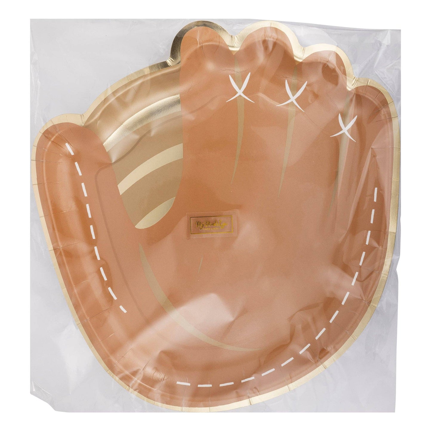 Mitt Shaped Disposable Paper Plate