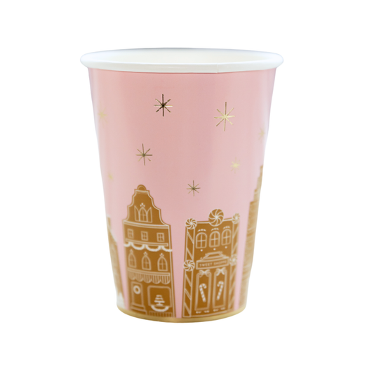 PINK GINGERBREAD CUPS