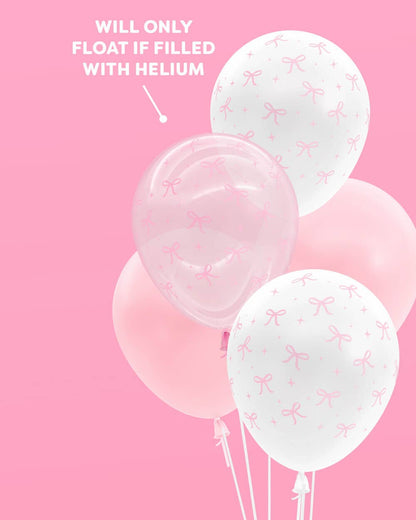 Pink Bow Latex Balloons, Balloon Arch, Bachelorette, Birthday