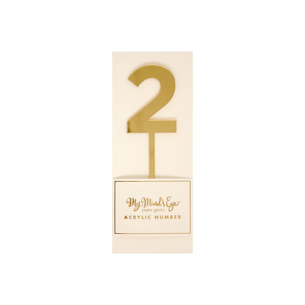 Basic Gold Acrylic Number 2