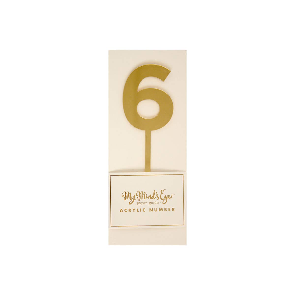 Basic Gold 
 Acrylic Number 6