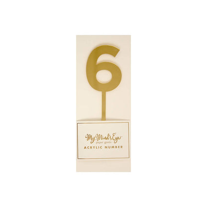 Basic Gold 
 Acrylic Number 6