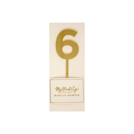 Basic Gold 
 Acrylic Number 6