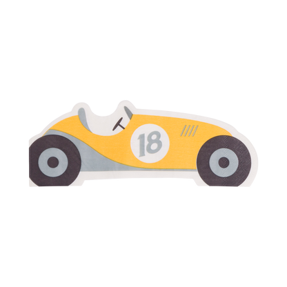 MIL1039 - Miles per Hour - Race Car Napkin Set