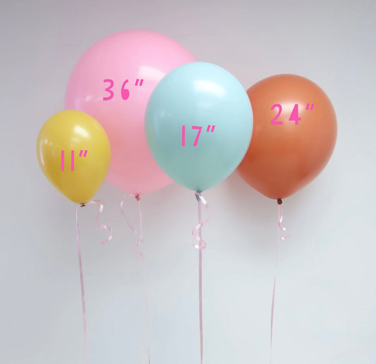 Standard Balloon Colors Individual Latex