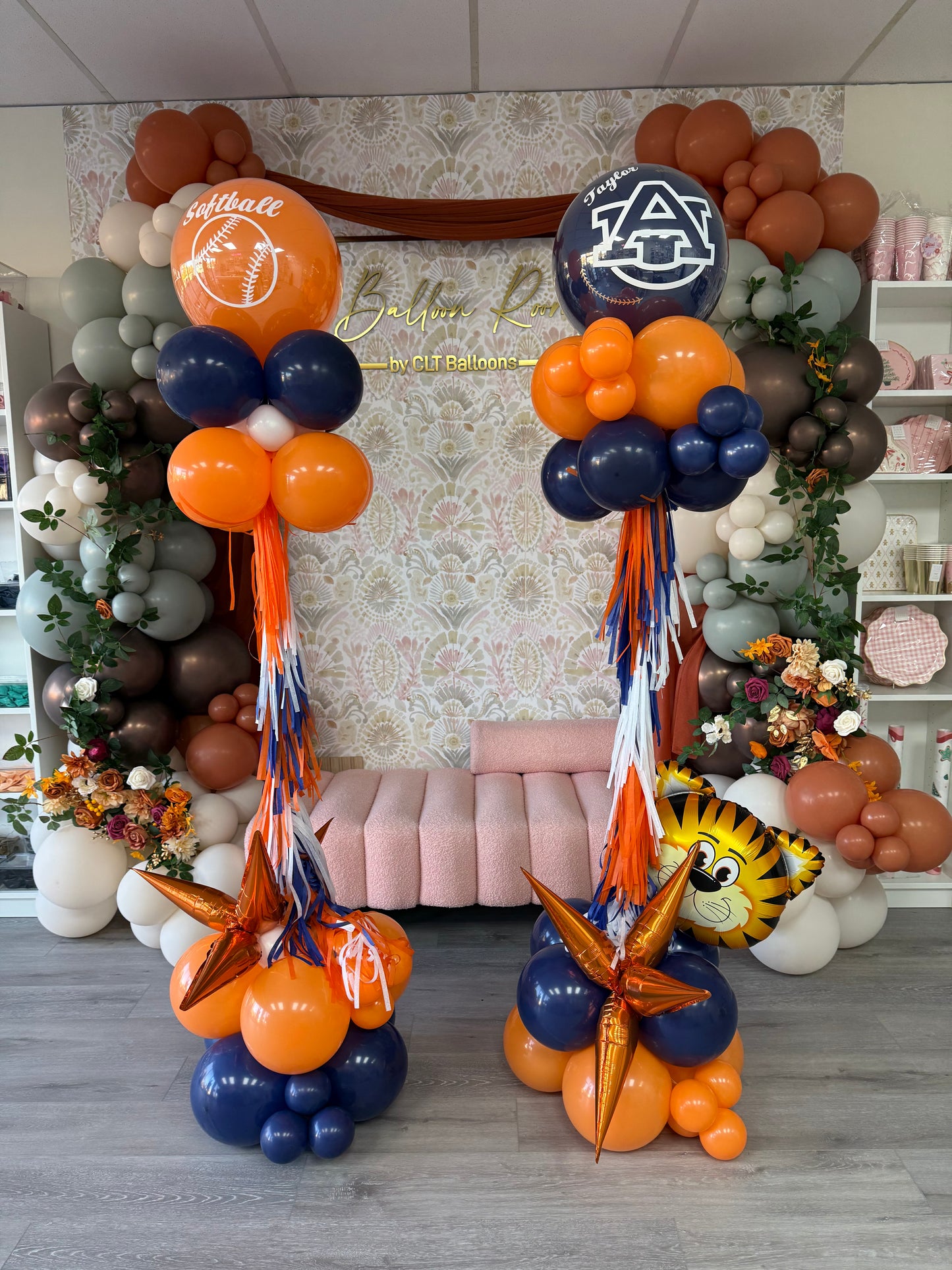 College Signing Balloon Columns