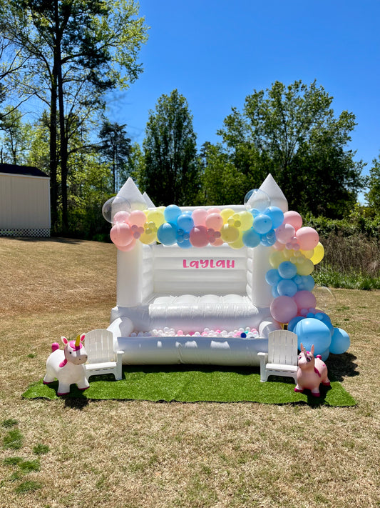 Balloons on Bounce House