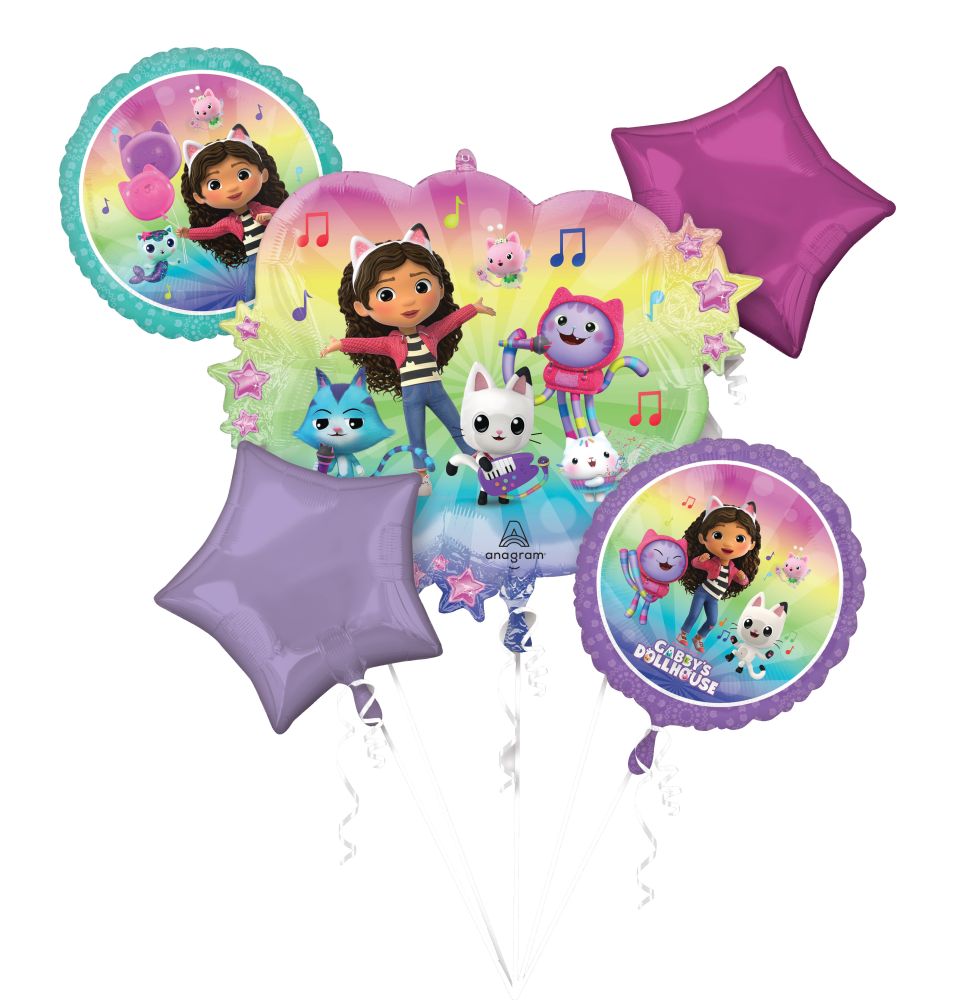 Gabby Dollhouse Balloon Bouquet (Helium)