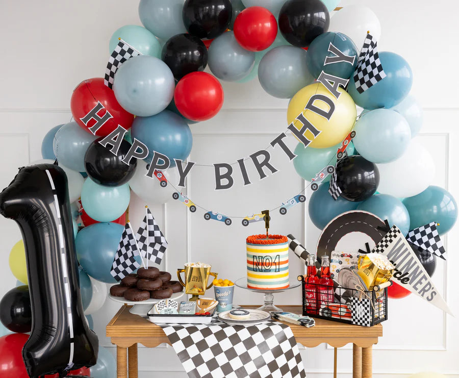 Miles per Hour - Checkered Flag Table Runner