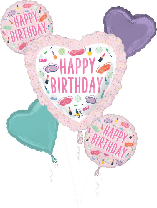 Spa Party Balloon Bouquet (Helium)