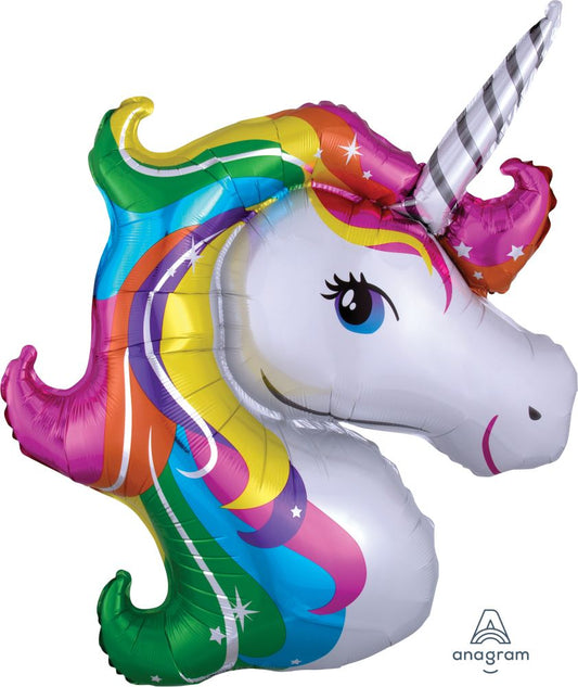 Rainbow Unicorn SuperShape Foil Balloon