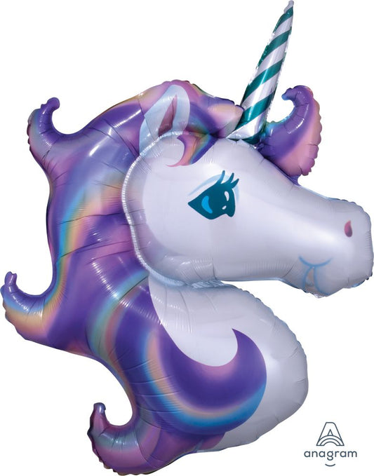Purple Unicorn SuperShape Foil Balloon