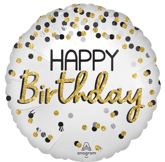 Happy Birthday Gold Jumbo Foil Balloon