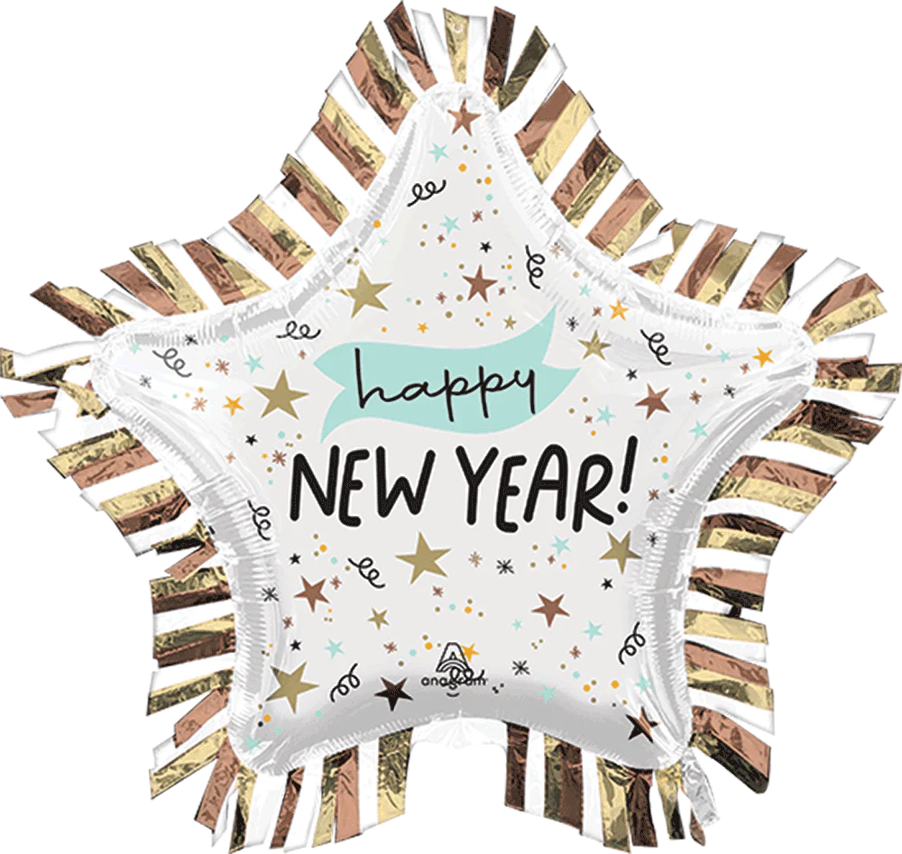 Happy New Year 2 SuperShape Foil Balloon