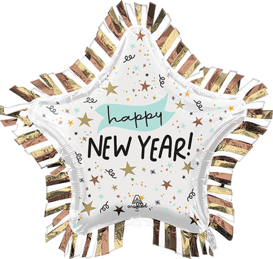 Happy New Year 2 SuperShape Foil Balloon