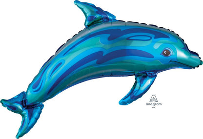 Blue Dolphin Supershape Balloon (Helium)
