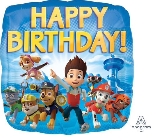 Paw Patrol Happy Birthday Standard Foil Balloon