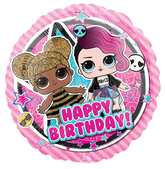 LOL Doll Happy Birthday Standard Foil Balloon