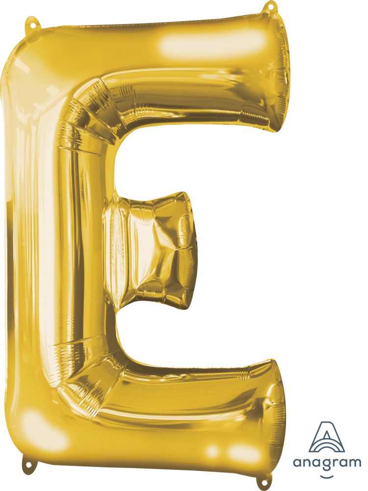 Gold Alphabet Letter Foil Balloon with Helium