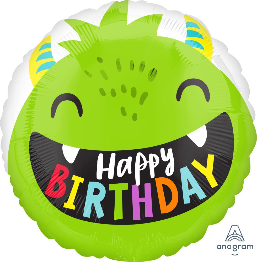 Happy Birthday Little Monsters Standard Foil Balloon